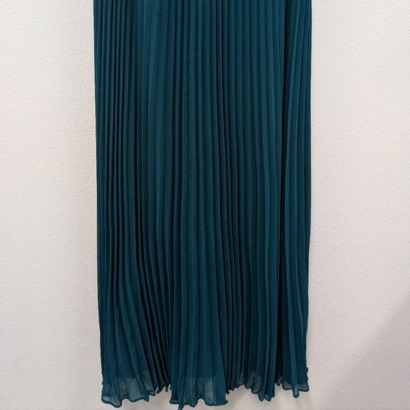 NWT Anthropologie Corey Lynn Calter Emerald Green Pleated Maxi Dress sz S Formal - Picture 12 of 14